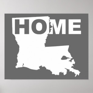 Affiche de signe de la Louisiane loin de l'État