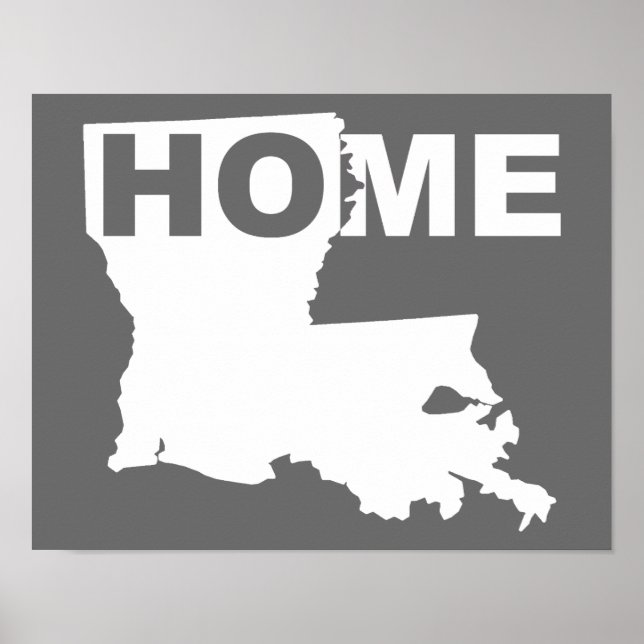 Affiche de signe de la Louisiane loin de l'État (Devant)