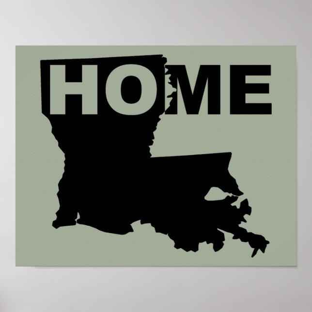 Affiche de signe de la Louisiane loin de l'État (Devant)