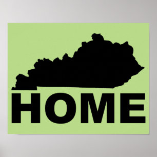 Affiche de signe de la maison du Kentucky loin de