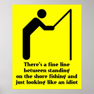 Affiche de Signe de Poster Imprimé Drôle Idiot de