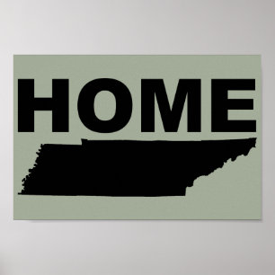 Affiche de signe de Tennessee Accueil Loin De L'Ét