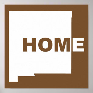 Affiche de signe du Nouveau-Mexique, loin de l'Éta