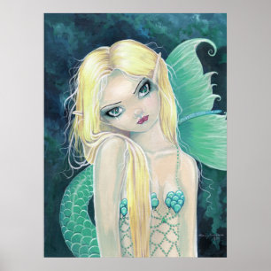 Affiche de Sirène Curieuse par Molly Harrison