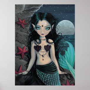 Affiche de sirène Dark Pearl