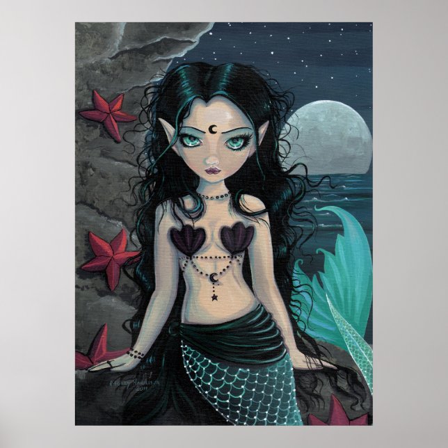 Affiche de sirène Dark Pearl (Devant)