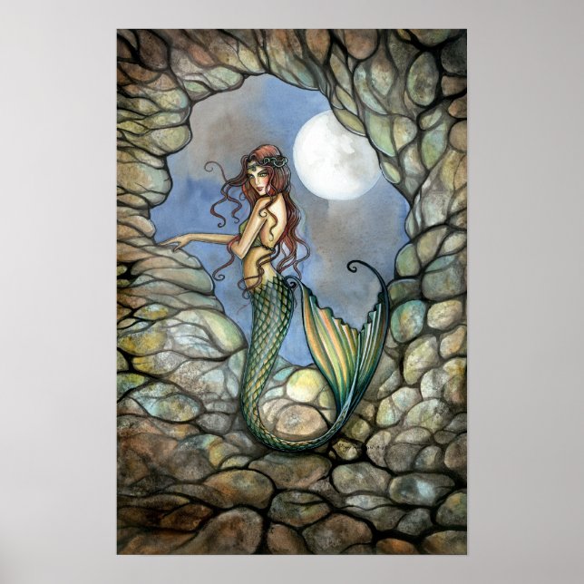 Affiche de sirène par Molly Harrison (Devant)