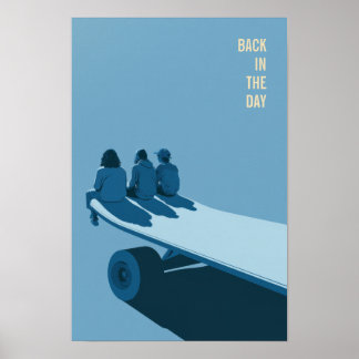 Affiche de skate rétro