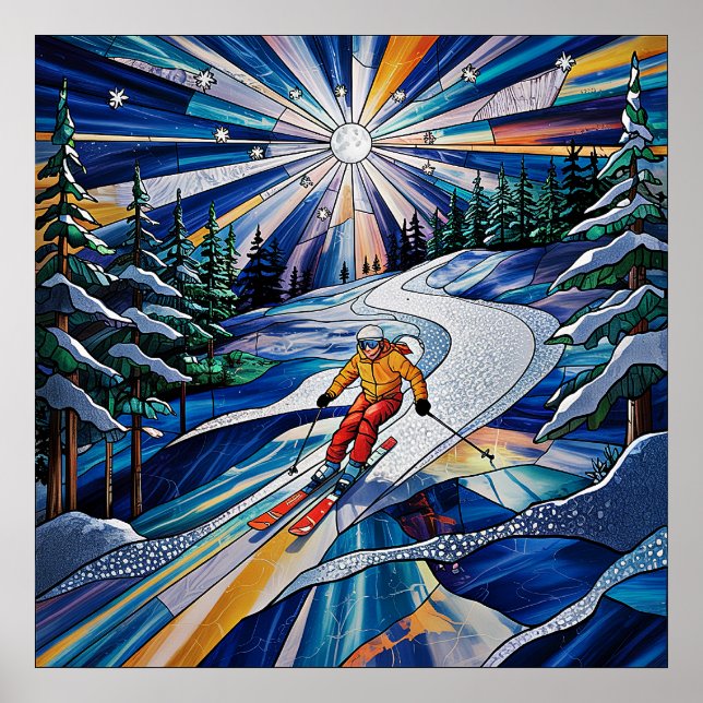 Affiche de ski (Devant)