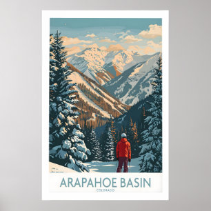 Affiche de ski Arapahoe Basin 1