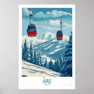 Affiche de ski Åre Suède 1