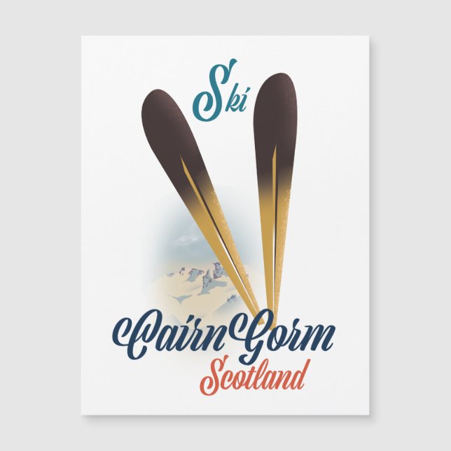 Affiche de ski CairnGorm Écosse (Devant)