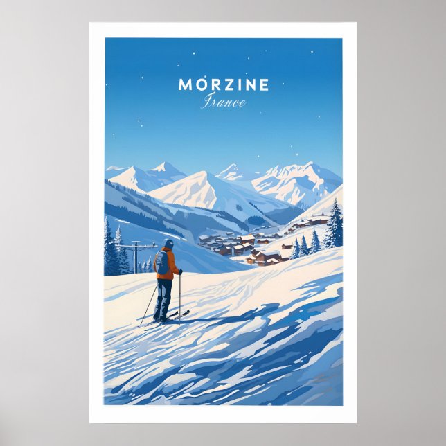 Affiche de ski de Morzine 1 (Devant)