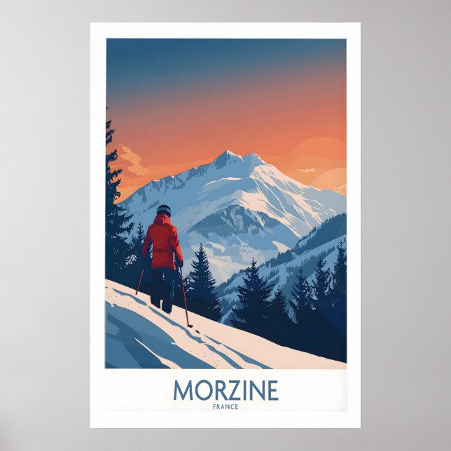 Affiche de ski de Morzine - France 1 (Devant)