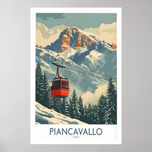 Affiche de ski de Piancavallo - Italie 1 (Devant)