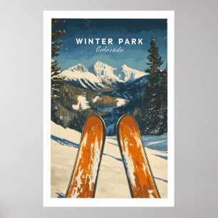Affiche de ski de Winter Park - Colorado 1