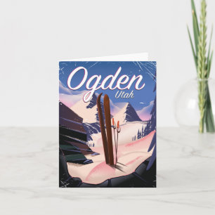 affiche de ski d'Ogden, Utah