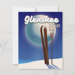 Affiche de ski Glenshee Écosse