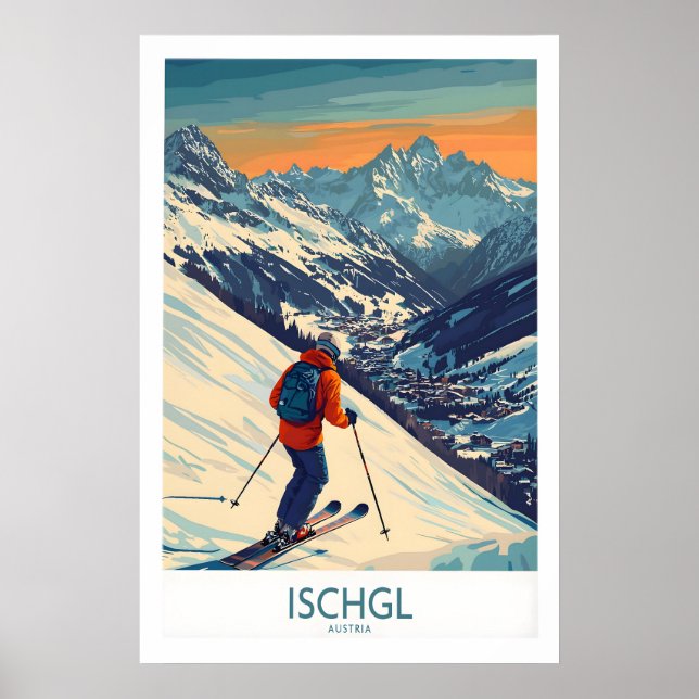 Affiche de ski Ischgl Autriche 1 (Devant)