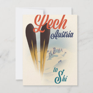 Affiche de ski Lech Autriche