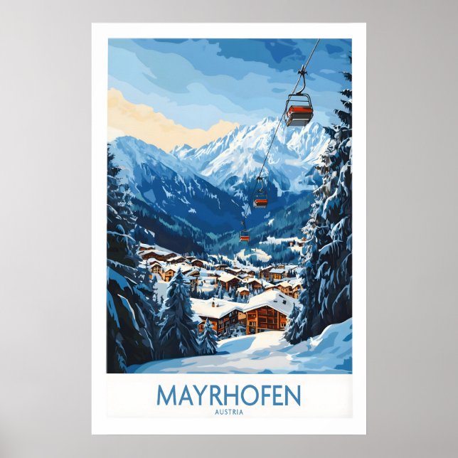 Affiche de ski Mayrhofen 1 (Devant)