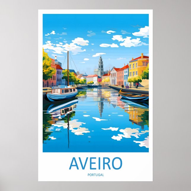 Affiche de ski national vintage Aveiro Parc Voyage (Devant)