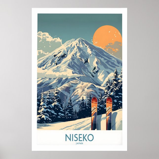 Affiche de ski Niseko Wall Art 1 (Devant)