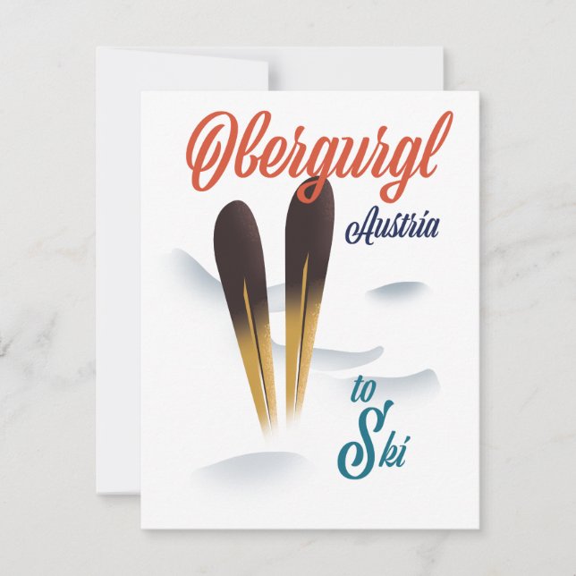 Affiche de ski Obergurgl Autriche (Devant)