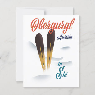Affiche de ski Obergurgl Autriche