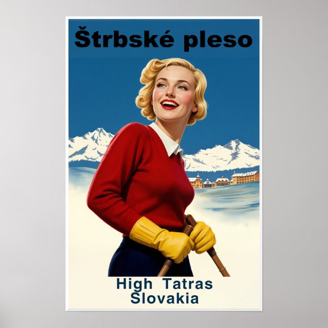 Affiche de ski slovaque  (Devant)