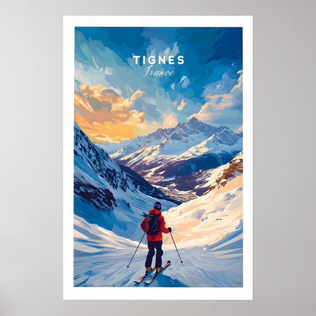 Affiche de ski Tignes 1 (Devant)