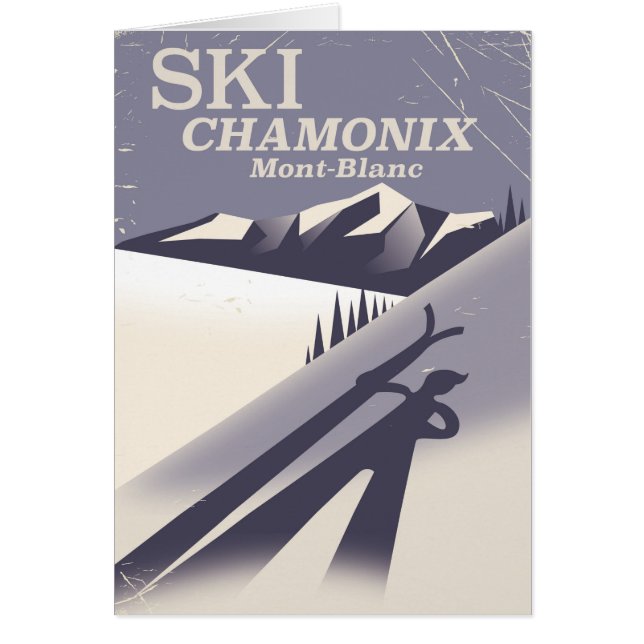 Affiche de ski Vintage Chamonix-Mont-Blanc (Devant)