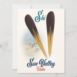 Affiche de ski vintage Sun Valley Idaho
