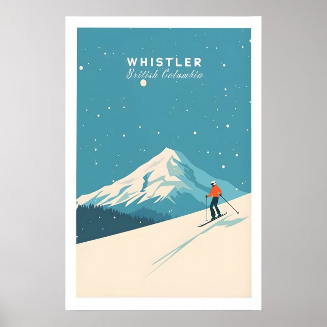 Affiche de ski Whistler 1 (Devant)