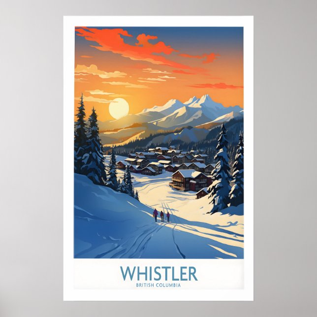 Affiche de ski Whistler 1 (Devant)