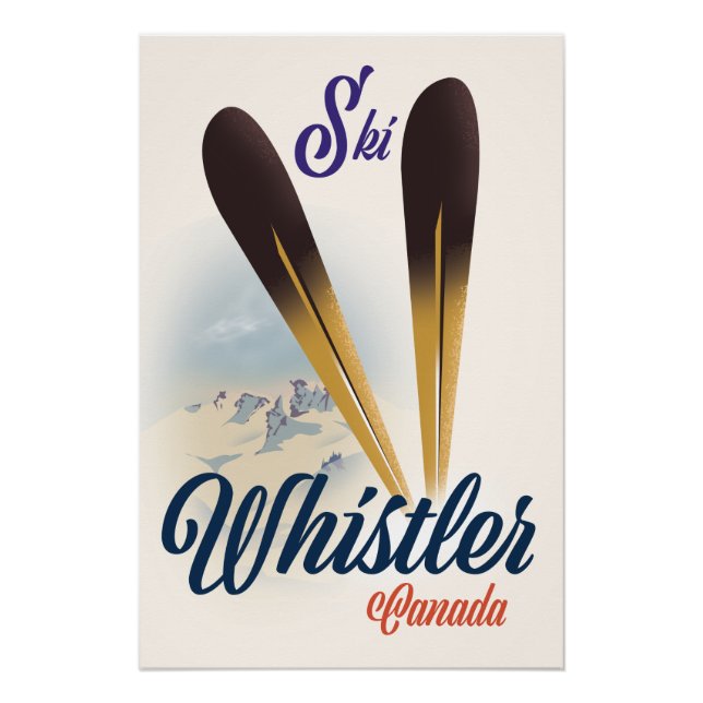 Affiche de ski Whistler Canada (Devant)