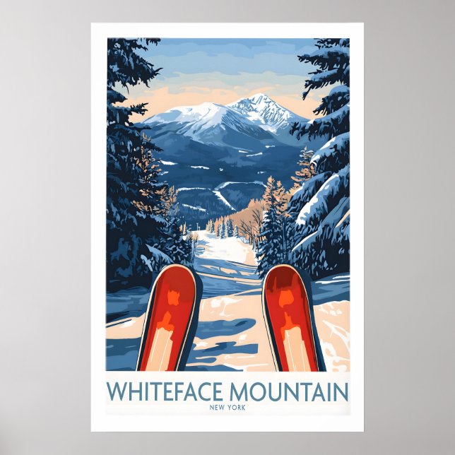 Affiche de ski Whiteface Mountain Ski Resort 1 (Devant)