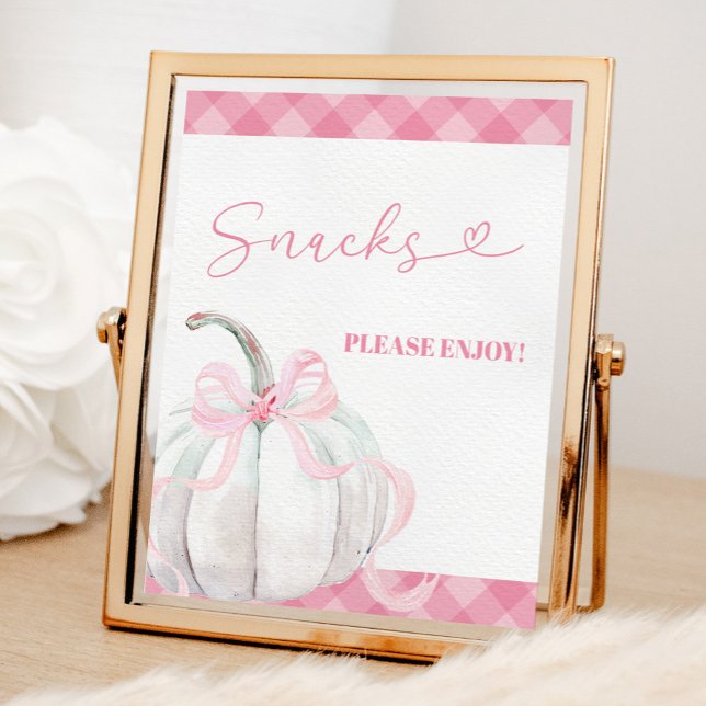 Affiche de snacks d'anniversaire de fille aux citr (Créateur téléchargé)