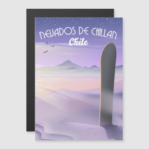 Affiche de snowboard à Nevados de Chillan, Chili.
