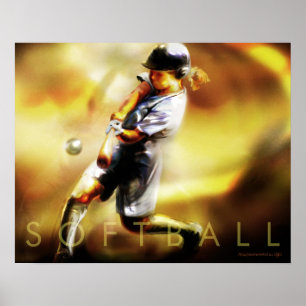 Affiche de softball