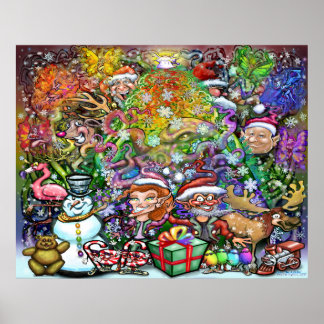 Affiche de soirée de Noël