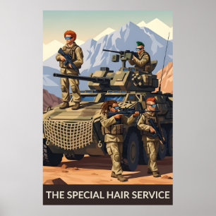 Affiche de soldats drôles