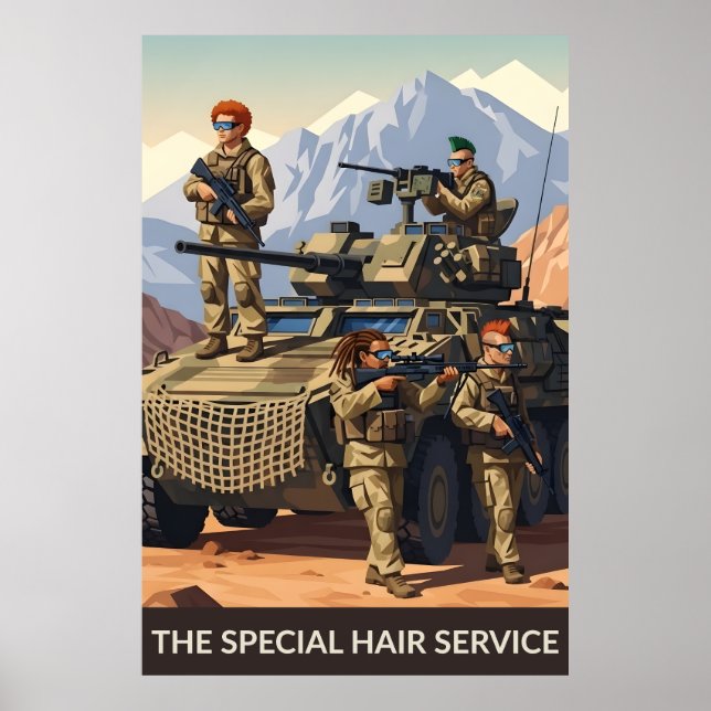 Affiche de soldats drôles (Devant)