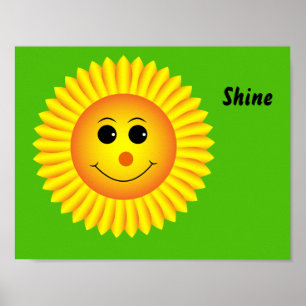 Affiche de soleil brillant