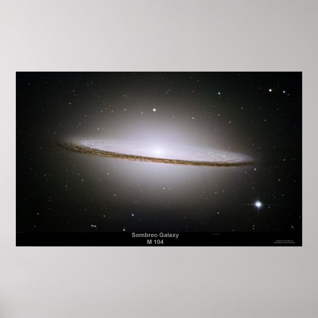 Affiche de Sombrero Galaxy (M104) (Devant)