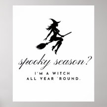 affiche de sorcière || halloween & saison effrayan