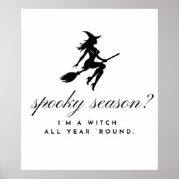 affiche de sorcière || halloween & saison effrayan