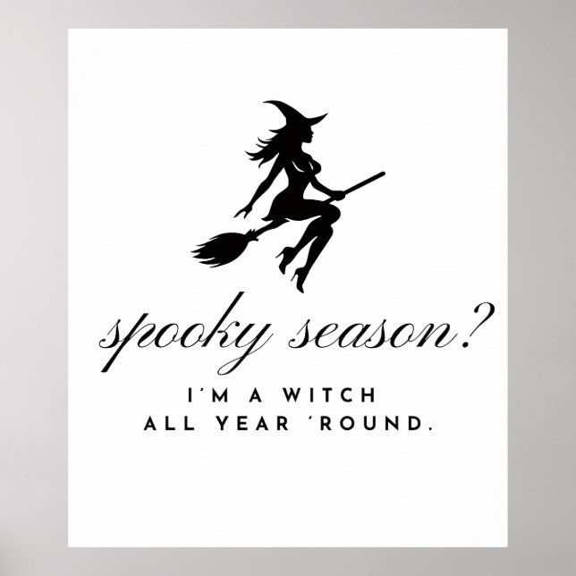 affiche de sorcière || halloween & saison effrayan (Devant)