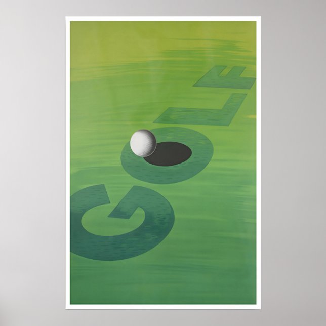 Affiche de sport d'art de golf Impression de golfe (Devant)