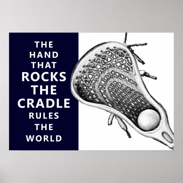 Affiche de sport de crosse (Devant)